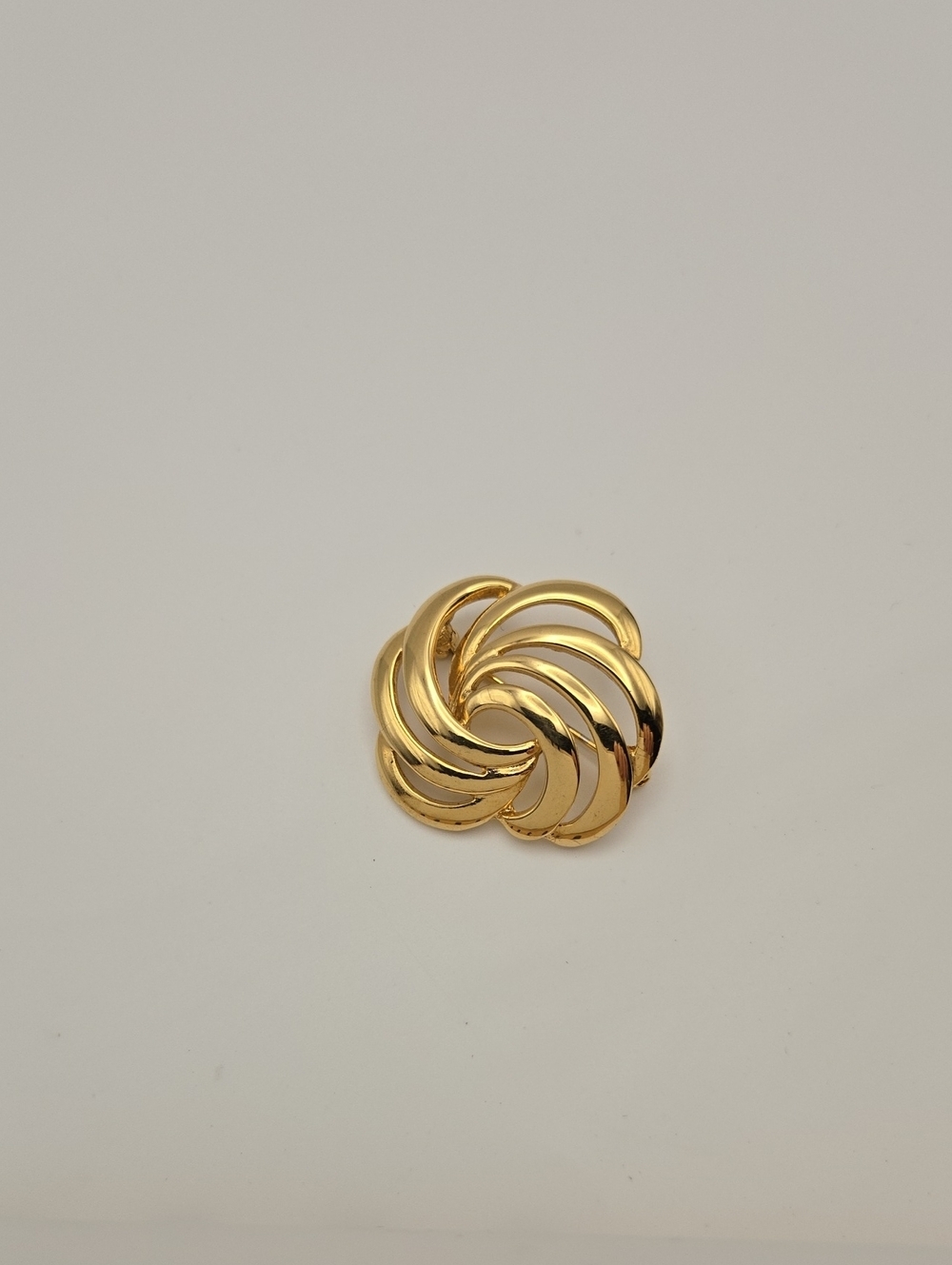 Napier Gold Swirl Knot Brooch - Picture 6 of 10
